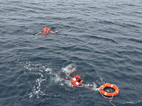 At least four crew members dead and others missing after Houthi rebels sink cargo ship in Red Sea