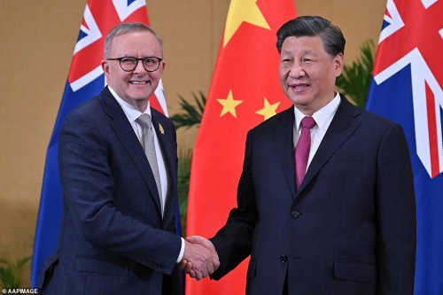Penny Wong warns of China threat as Albanese heads to Beijing