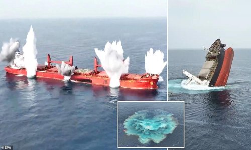 Houthis blow up another cargo ship