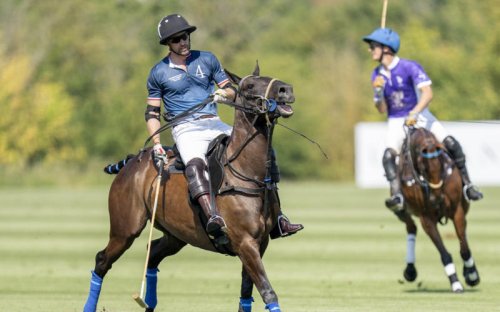 Prince of Wales back in the saddle for charity polo match