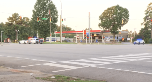 Hundreds of gallons of gas spill after car hits Exxon pump in North Carolina, officials say