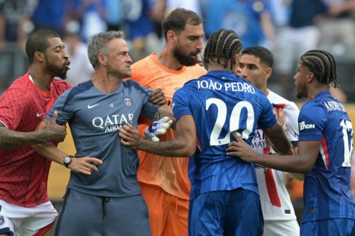 PSG manager Luis Enrique hits Chelsea star after Club World Cup final loss