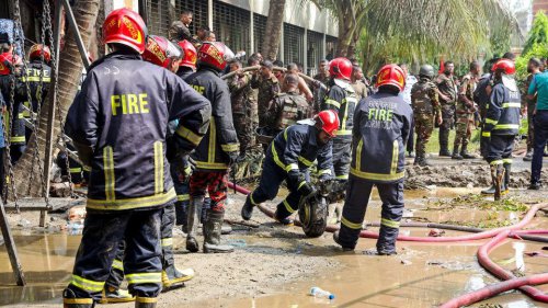 At least 27 killed as Bangladesh air force jet crashes into Dhaka school