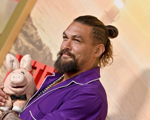 Jason Momoa Makes Rare Red Carpet Appearance With His Lookalike Kids And Girlfriend