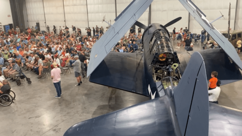 Rare and restored WWII aircraft makes debut flight