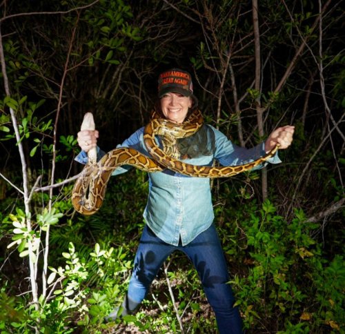 &lsquo;ICE Barbie&rsquo; gets a challenger: AG Secretary Brooke Rollins takes to X to show off snake-hunting adventure
