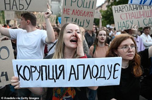 EU condemns Zelensky's 'serious step back' as protests erupt over signing of anti-corruption bill