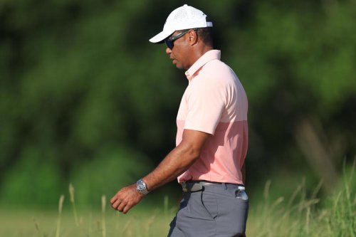 Tiger Woods supports son Charlie as he tries to make cut on Day 2 of U.S. Junior Amateur