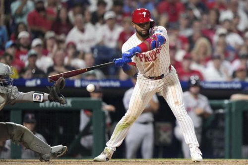 Phillies beat Red Sox in first MLB game won by walk-off catcher&rsquo;s interference since 1971
