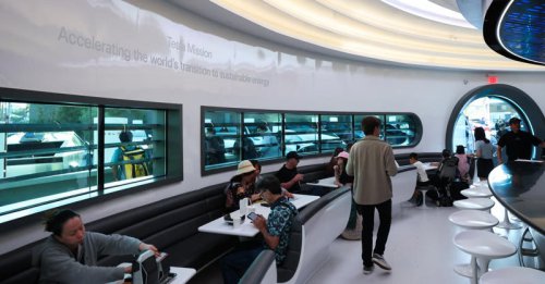 Tesla Diner: Photos show opening of Musk's futuristic California drive-in