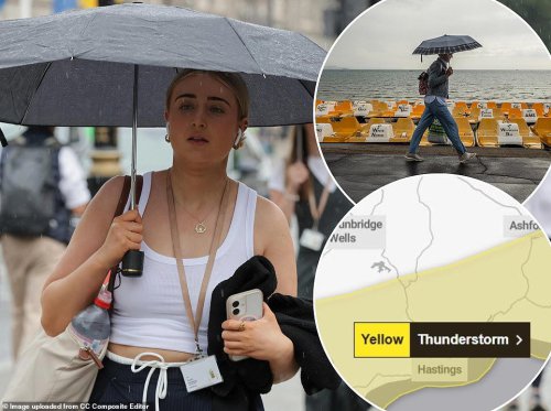 Met Office issues urgent yellow thunderstorm warning