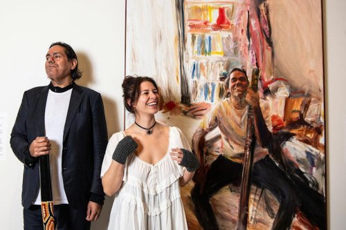 Finger painting of Australian virtuoso musician wins Archibald People&rsquo;s Choice