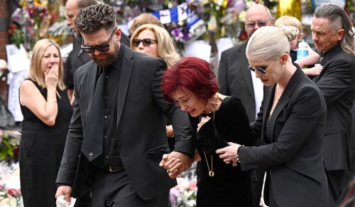 Emotional scenes as family, friends and fans bid final farewell to Ozzy Osbourne