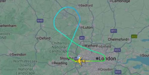 Police surround plane after Heathrow emergency landing