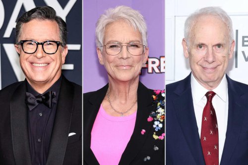 Jamie Lee Curtis calls out Stephen Colbert for being 'in love with' her husband Christopher Guest: 'I'm fine with it'