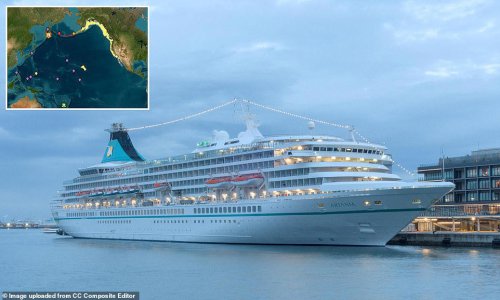 What happens on a cruise ship when there's a tsunami
