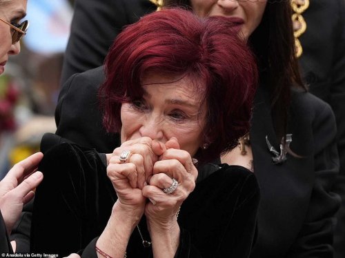 Sharon's final act of love for Ozzy as he is laid to rest