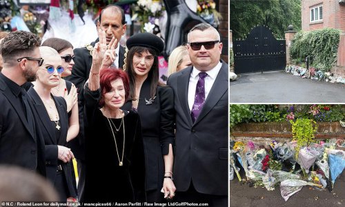 Ozzy Osbourne's family gather to lay him to rest