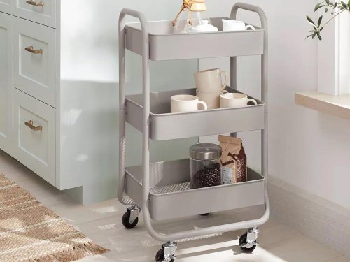 Best for high-traffic areas: rolling carts, Best for living rooms: storage ottomans, Best for hanging organization: Command hooks and strips, Best for hard-to-reach areas: Lazy Susans and turntables, Best for maximizing vertical space: wardrobes and extra shelving, Top 9+ best small-space storage products, according to professional organizers