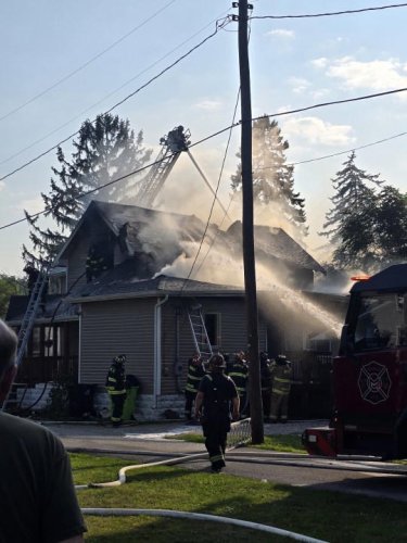 House fire in Markle engulfs entire structure in flames
