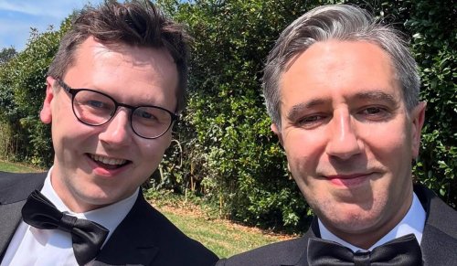 PICS: Simon Harris on his little brother's big day surrounded by family