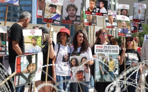 Families build protest camp over Israeli hostages &lsquo;dying in captivity&rsquo;