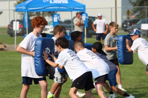 Detroit Lions bring youth camp to Kalamazoo