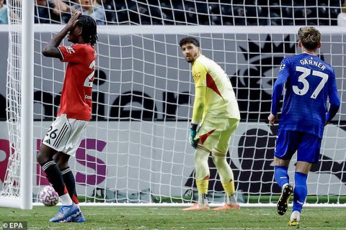 Man United youngster Heaven scores comical own goal as Amorim's side are held by Everton