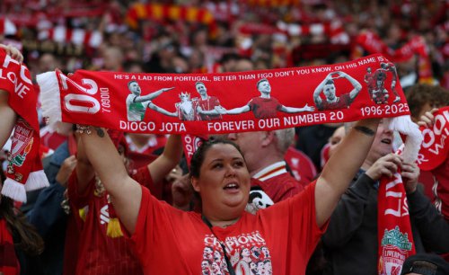 Liverpool pay emotional tribute to Jota at Anfield