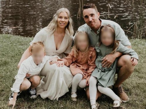 Cop who died in front of kids farewelled