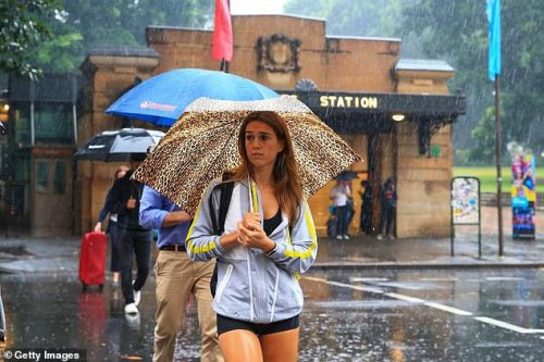 Weekend washout for millions as monster rain band sends temperatures tumbling across Australia
