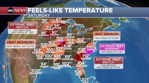 Over 80 million on alert for dangerous heat