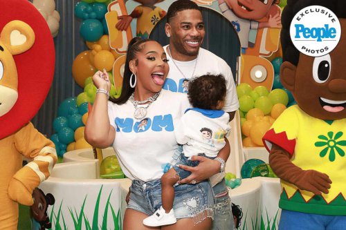 Ashanti and Nelly Rev Up for Son KK's First Birthday in Car and Cartoon-Themed Bash (Exclusive)