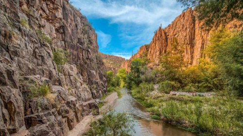 Tucked Between Arizona's Galiuro And Santa Teresa Mountains Is A Vibrant Desert Oasis Inside A Canyon