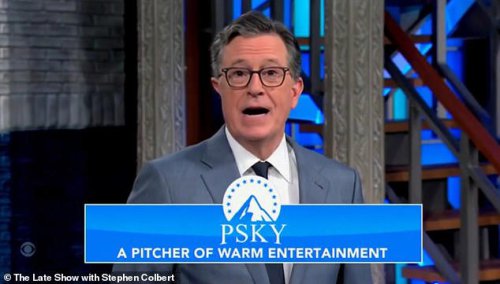 Stephen Colbert launches fresh attack on Paramount-CBS bosses after his show was canned