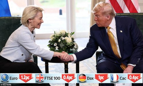 US tariffs trigger euro tumble and stock market slump