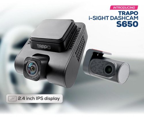 Trapo i-Sight Dashcam S650: 2K 60fps recording with 24-hour surveillance, priced from RM599