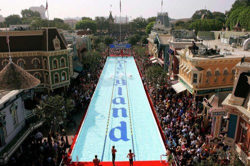 Disneyland once turned Main Street into a massive swimming pool