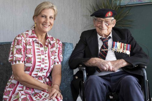 Sophie, Duchess of Edinburgh Has the Best Reaction to 105-Year-Old Veteran's Unexpected Response to Her Question