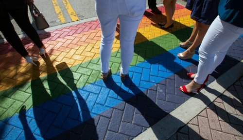 Iconic Miami Beach rainbow-colored crosswalk is latest Florida intersection to get paved