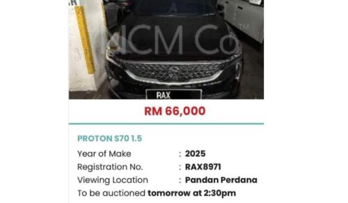 Brand New Proton S70 Gets Repo&rsquo;d And Auctioned Off After Less Than a Year &ndash; Owner Couldn&rsquo;t Keep Up Payments
