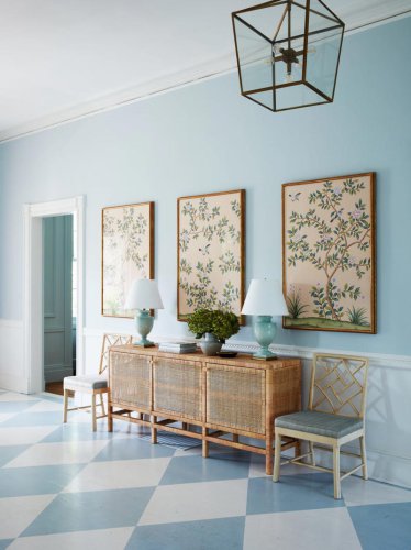 Designers say painted floors are making a comeback