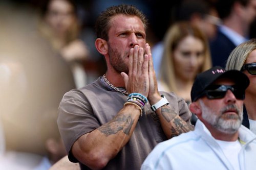 Her coach, Anton Dubrov, Her fitness coach, Jason Stacy, Her hitting partner Andrei Vasilevski, Her boyfriend, Georgios Frangulis, Shane Liyanage, a data scientist, Aryna Sabalenka's Boyfriend Says Sitting in Her Player's Box Is "One of the Most Stressful Situations"