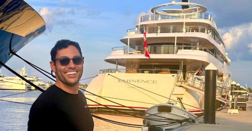 He quit his job to travel and work on yachts. Now he can earn $20,000 a month