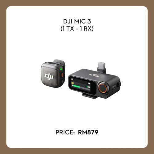 DJI Mic 3 now in Malaysia from RM879 &ndash; 32-bit float recording, adaptive gain control