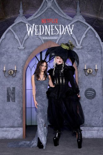 Lady Gaga Manages to Out-Goth Jenna Ortega at a &ldquo;Wednesday&rdquo; Event in NYC