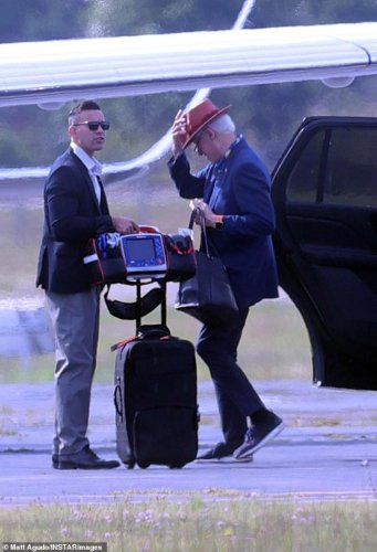 Frail Bill Clinton, 79, sparks health fears as he and Hillary are seen traveling with defibrillator