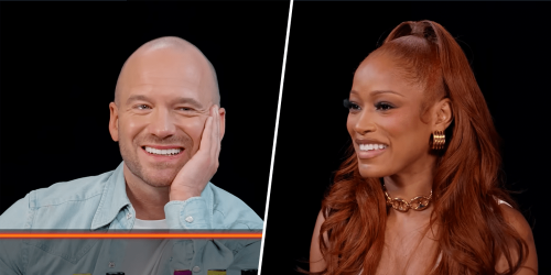 Keke Palmer Kisses 'Hot Ones' Host Sean Evans, and the Internet Sees Sparks