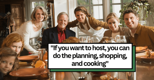 Wife refuses to host Thanksgiving dinner for husband's family after years of doing it herself, he blames her for ruining family tradition