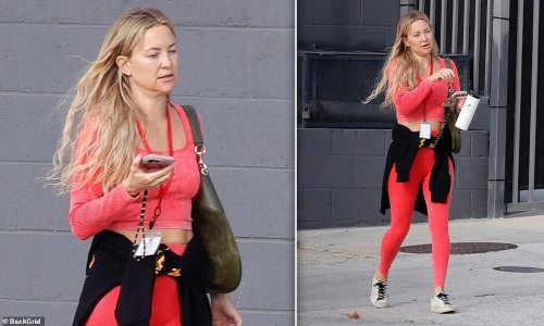 Kate Hudson goes makeup-free after gym session